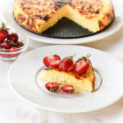 Budinca delicioasa de branza de vaci