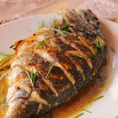 Dorada in sos de mustar